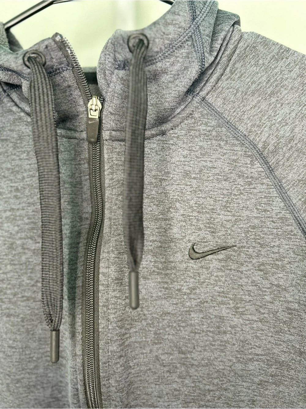 Nike Therma-Fit Charcoal Grey Mens Zip Up Hoodie Medium